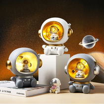 Creative astronaut space piggy bank Bedroom bedside warm atmosphere night light Living room TV cabinet decoration gift