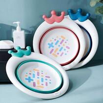 Newborn baby childrens products foldable portable washbasin wash butt Basin home baby basin cute