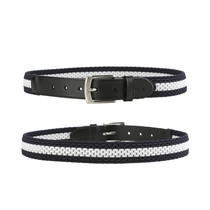Italian imported St Denis knitted stretch belt with equestrian belt