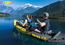 INTEX68307 Inflatable boat Rubber rowing boat Luxury Explorer Double stormtrooper boat Rafting send paddle air pump