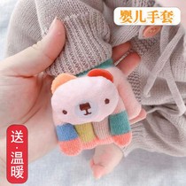 Baby boy gloves spring autumn winter toddlers 1-3 years 2 male and female child children cute baby five fingers warm and children thin