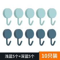 Hook strong viscose household kitchen wall door back creative stickers dormitory cute free hole-free no trace load-bearing new