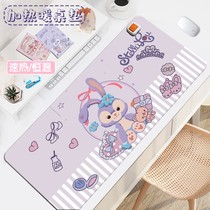 Heated table mat office warm hand mat cute cartoon mouse mat heating warm table mat girl hipster ins Wind