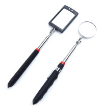 Underbody inspection mirror universal folding telescopic belt lamp reflector chassis inspection mirror automobile repair detection mirror