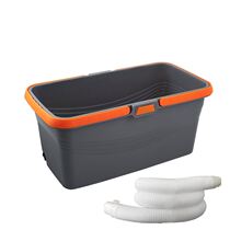 Mop pool with drainage plastic plus rectangular cleaning tray barrel household balcony toilet simple floor basin