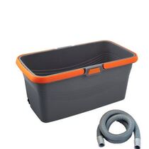 Pond pool plastic mop pool with lower drainage toilet balcony narrow rectangular wash cloth pool bucket pulley household