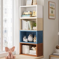The bookshelf on the floating window accommodates the children's storage cabinet simple bookcase bedroom small apartment floor low windowsill
