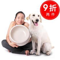 Oversized dog bowl large dog golden retriever large dog basin small Teddy Ala dog food basin method fighting cat rice basin Basin