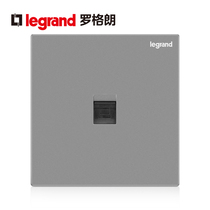 TCL Rogrand switch socket panel Yijing deep sand Silver a single computer super class 5 network cable 86 type