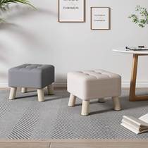 Sitting soft sofa shoes stool Nordic home living room adult low stool creative simple bench strong small stool