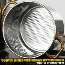 Gas energy-saving barrels 304 stainless steel soup buckets commercial padded barrels stainless steel soup pots fin barrels boiled porridge buckets