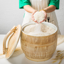 Ceramic rice tank with lid Household rice bucket 10 kg 20 kg sealed flour bucket Moisture-proof and insect-proof storage rice tank