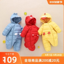 Brand boys and girls down out of jumpsuits baby baby climbing clothes children autumn and winter childrens clothes