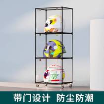Helmet storage rack motorcycle hook car cap storage cabinet placement box helmet hanger floor storage acrylic