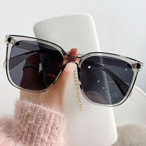 Sunglasses women ins2021 new fashion net red street shot fashion big frame big face thin sunglasses women anti-UV