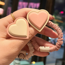 South Korea East Gate tide assembly ground color matte love Hairband girl high elastic ball Japanese Korean head rope