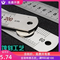Ruler with steel Stainless steel kitchen ruler Stainless steel steel ruler Iron ruler 30cm 50cm Baking tools