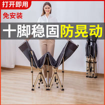 Multifunctional folding bed office lunch break single nap artifact simple portable marching bed recliner home escort