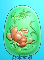 Lotus Lotus Flower Butterfly Flower Bird Card Wood Carving Fine Sculpture embossed fft59 Grey Plot JDPBMP Computer Engraving