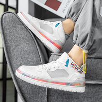 aj Putian mens shoes Li Ningbo High help Joker trend summer air force one medium board shoes aj4 summer sneakers