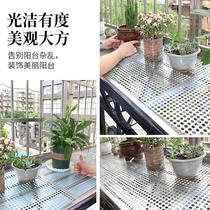 Stainless steel punching plate balcony pad anti-theft window fleshy flower frame round plate hole plate fence metal screen