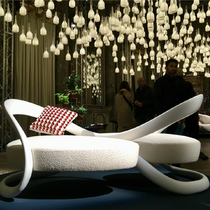 Ribbon Dance designers light luxury art trend floating with a shaped sofa villa recreational chair