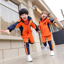 Primary school uniforms assault clothes autumn and winter three-piece childrens class clothes sportswear outdoor kindergarten uniforms