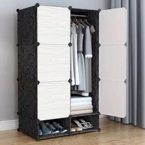 Simple cloth closet hanging closet container assembly household bedroom modern simple plastic open door small rental room