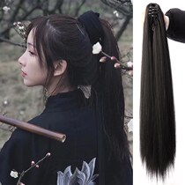 Ancient costume wig female upgrade grab clip style high ponytail fluffy costume Knight Hanfu hairstyle hair bun usually can be carried