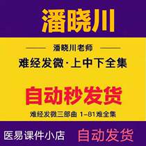 Pan Xiaochuan Difficult to Meridian Three Upper Middle and Lower Complete 1-81 Difficult pulse Diagnosis Meridian Needle Video Tutorial Material