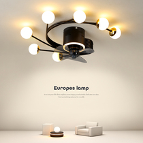 2021 New ceiling bedroom fan lamp dining room ceiling fan lamp household living room with electric fan integrated chandelier