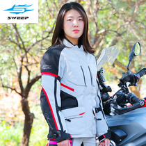 Imported SWEEP motorcycle riding suit suit female Four Seasons motorcycle rally breathable waterproof drop-proof charm