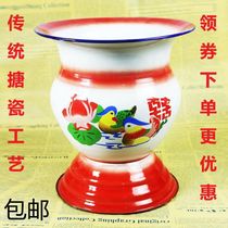 Spitomon toilet female tall urine bucket adult urinal with lid enamel anti-odor home home night old man bedroom thickened