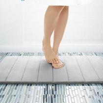 Thickened memory cotton bathroom entrance floor mat toilet carpet non-slip doormat foot foot absorbent foot mat can be machine washable