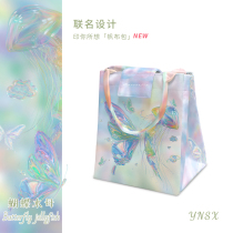 Inn your joint name of old Chen butterfly lunch package Japanese handbag with students to work to insure water and waterproof bag
