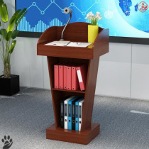 Lecture classroom table wooden teacher multimedia desk school classroom podium table platform performance classroom welcome