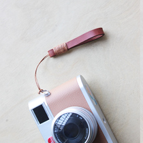 Tether rope 10mm camera ring handmade retro cow leather genuine leather for microuni Foxoni Leica Nikon