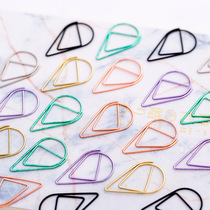 Niu sister stationery metal drop paper clip large a cute paper clip Learning Office supplies stationery