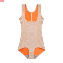 Winter plus velvet thickened one-piece body shaping suit womens postpartum abdomen corset waist and chest warm body corset color cotton