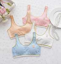 Girls underwear small Vest development period 9-12 years old children 10 cotton 13 primary school students 15 childrens bra womens set