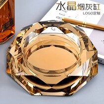 Crystal ashtray Commercial invisible office atmosphere Simple Nordic style large oversized large creative atmosphere