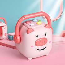 New children piglet multi-function locker story machine infant sound and light piggy bank early education machine educational toy