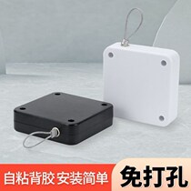  Sliding door automatic door closer Household door simple non-cushioning door closer Punch-free automatic door closer steel rope push