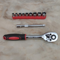 Auto repair small fly ratchet wrench sleeve hexagonal sleeve extension rod soft rod 1 4 wrench short sleeve L-type wrench