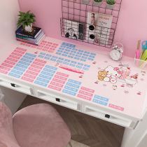 Student desk mat pink less girl writing mat tablecloth multiplication formula table vowel initials table computer desk tablecloth