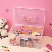 Girl hair accessories storage box Jewelry earrings necklace hair hairclip head jewelry finishing box girl heart large capacity storage