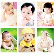 Baby poster photos beautiful and cute men and women pictorial Pregnant women prepare for pregnancy prenatal education bb baby portrait picture wall sticker art