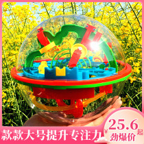 3D three-dimensional maze ball Palm balance ball ball walking game concentration thinking training childrens educational toys
