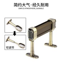  Thickened wardrobe hanging rod base Zinc alloy flange seat fixed tube seat Wardrobe drying rod hanging seat hardware accessories