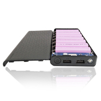 18650 lithium battery case cover material free of welding mobile power supply case DIY kit charging ppel housing accessories 7 knot